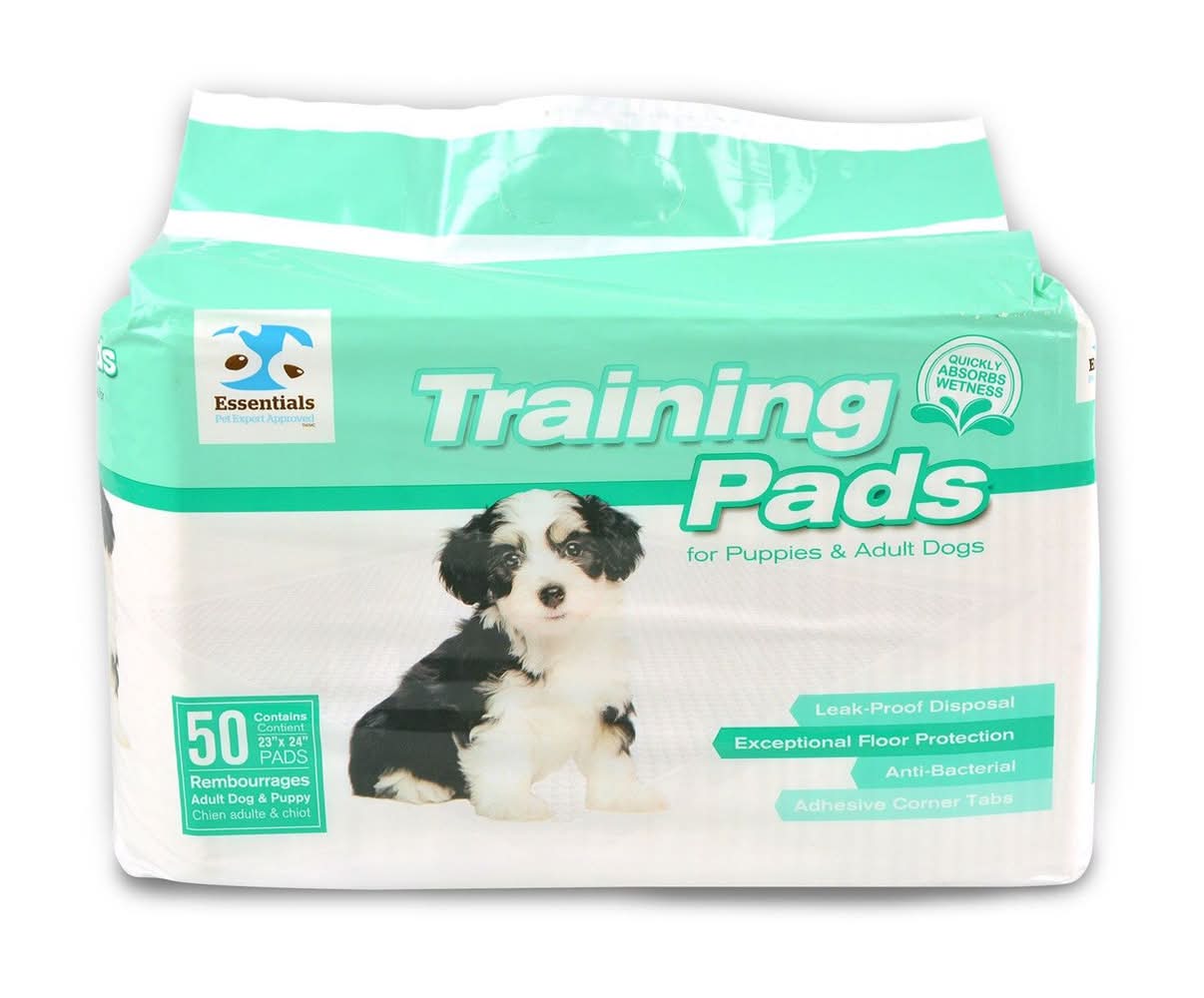 Essentials Training Puppy Dog Pee Pads, 50 pack