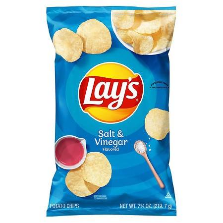Lay's Salt & Vinegar Flavored Potato Chips - 7.75oz