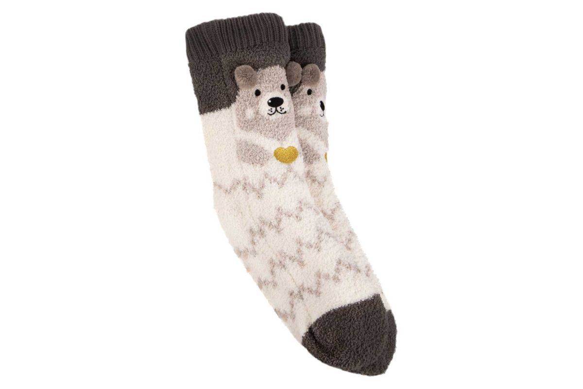 Barley Lane by Totes Bear Novelty Slipper Socks