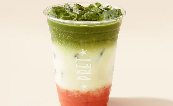 Pink Guava Matcha Iced Latte