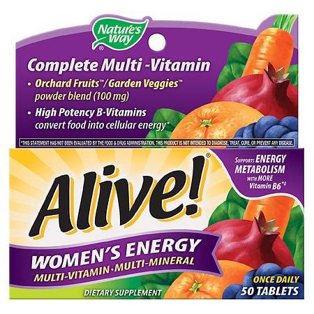 Nature's Way Alive! Women's Energy Multi-Vitamin Tablets (50 ct)