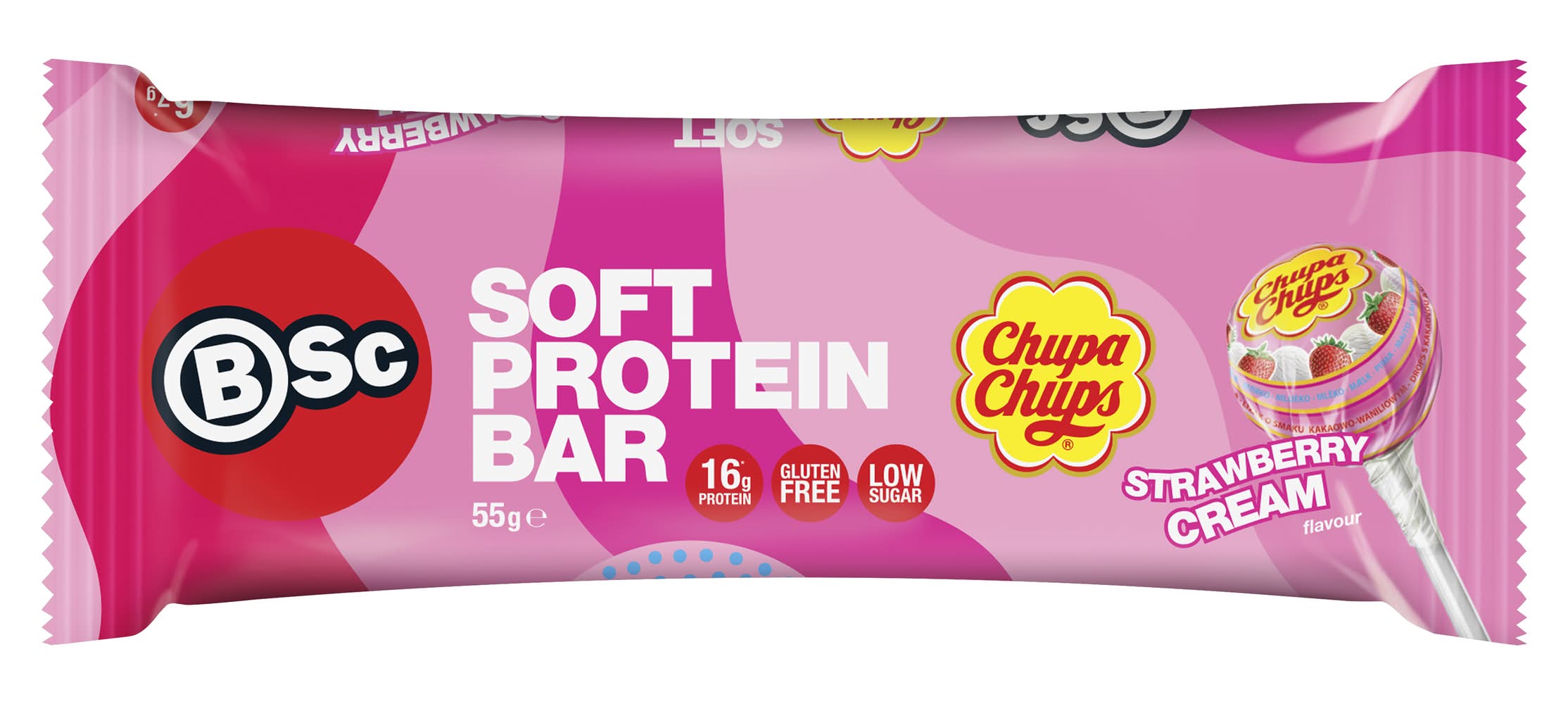 BSc Soft Protein Bar, Strawberry Cream (55g)