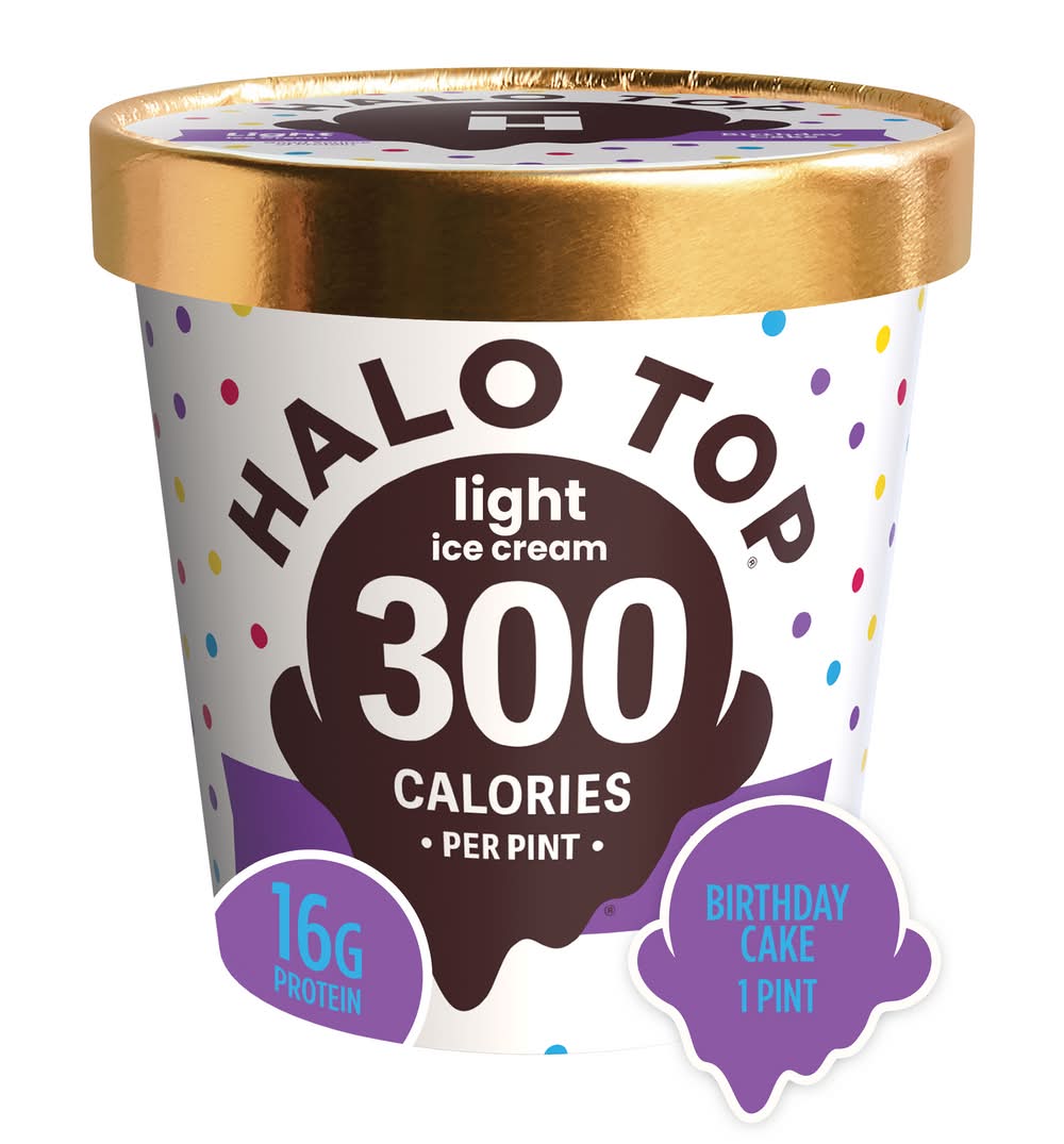 Halo Top Light Birthday Cake Ice Cream (1 pint)