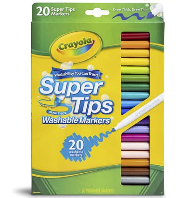 Crayola® Super Tips Washable Markers 20-Pack