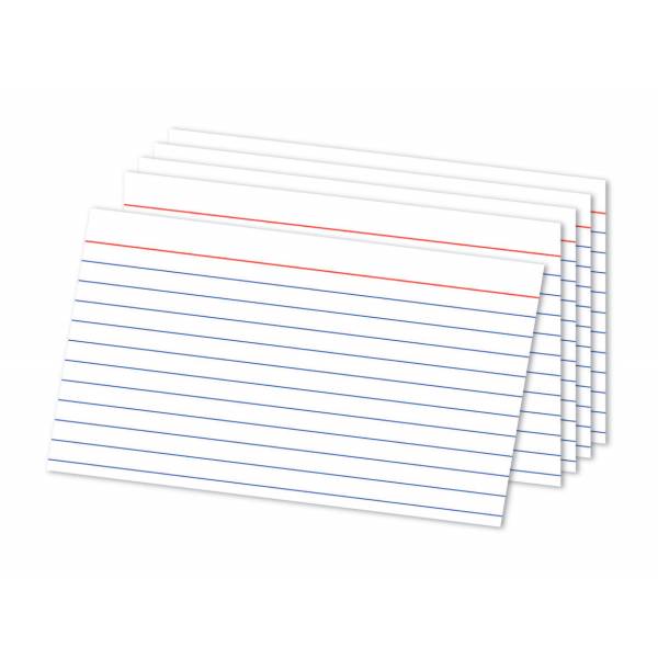 Office Depot Brand Index Cards, Ruled, 5" X 8", White