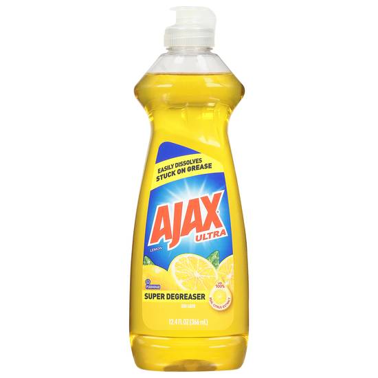 Ajax Ultra Super Degreaser Liquid Dish Soap Lemon Scent