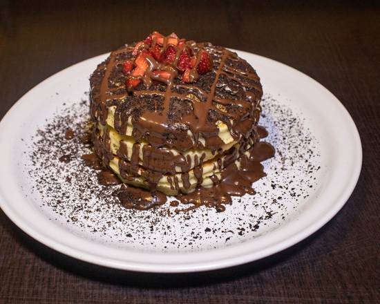 Hot cakes de Oreo y fresa