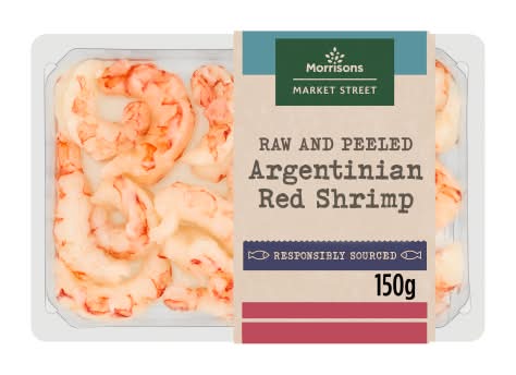 Morrisons Market Street Raw Peeled Argentinian Red Shrimp (150g)