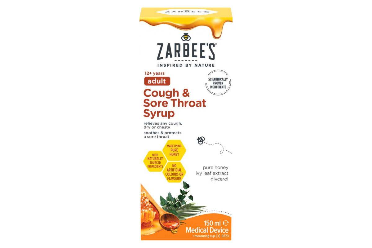 Zarbees Adult Cough & Sore Throat Syrup - 150ml