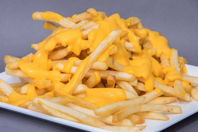 French Fries with Cheddar Cheese Sauce