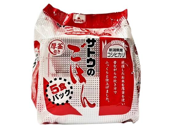 27_サトウ　新潟県産コシヒカリ（200g×5食）