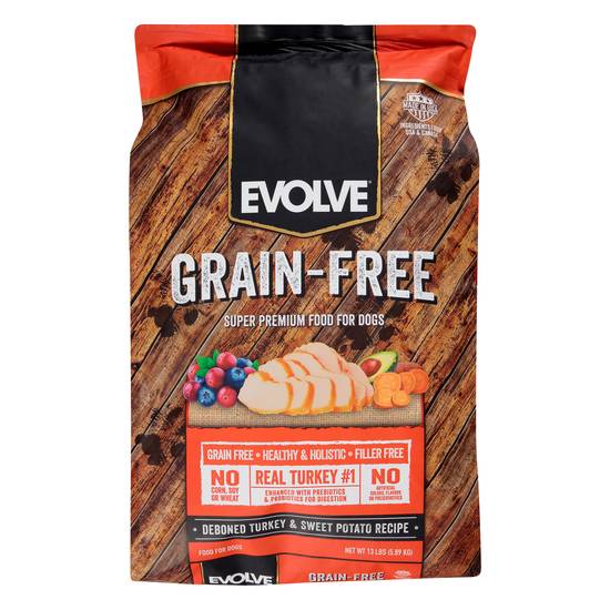 Evolve Turkey & Sweet Potato Dog Food (13 lbs)