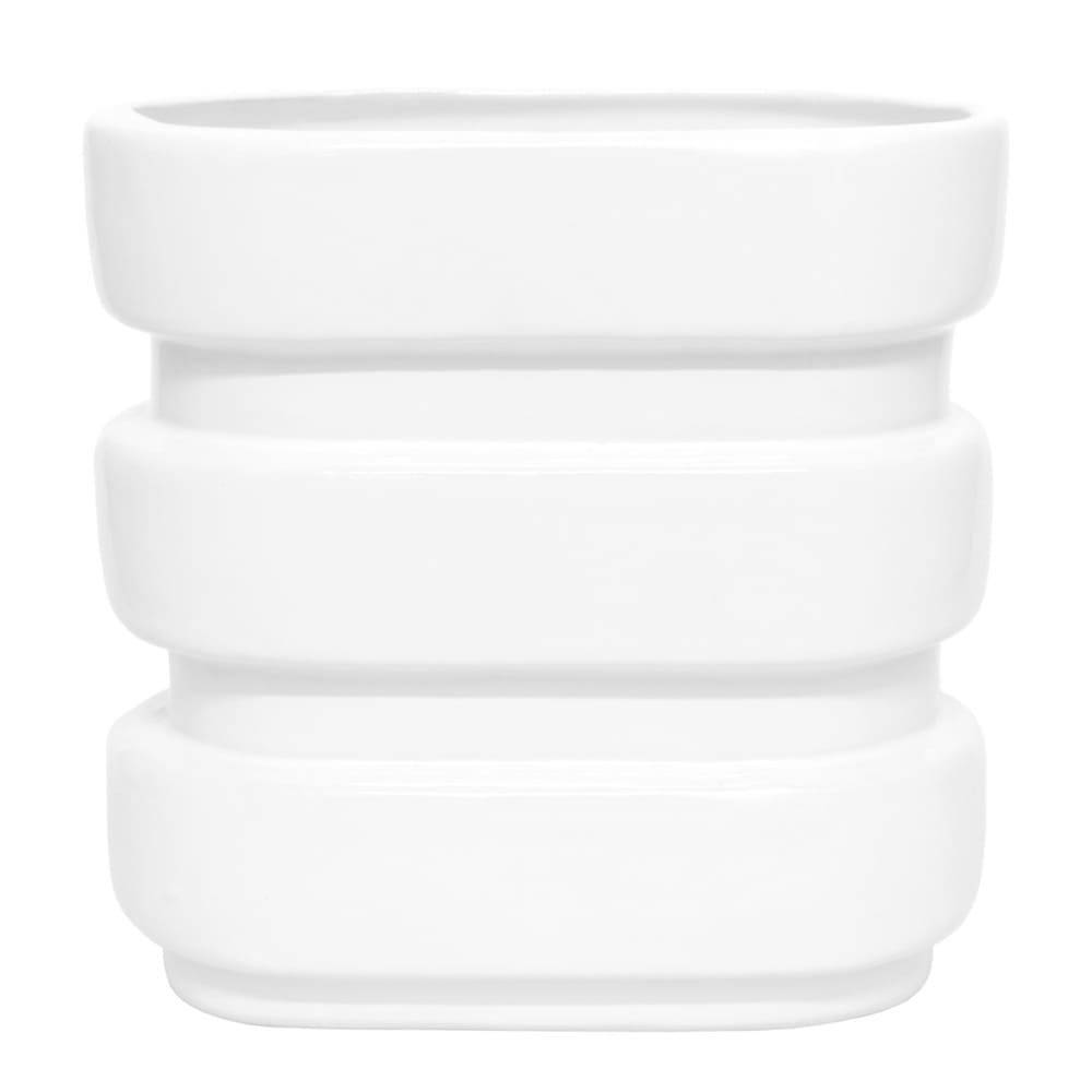 Maceta de cerámica Casa Mejicú™ multinivel color blanco