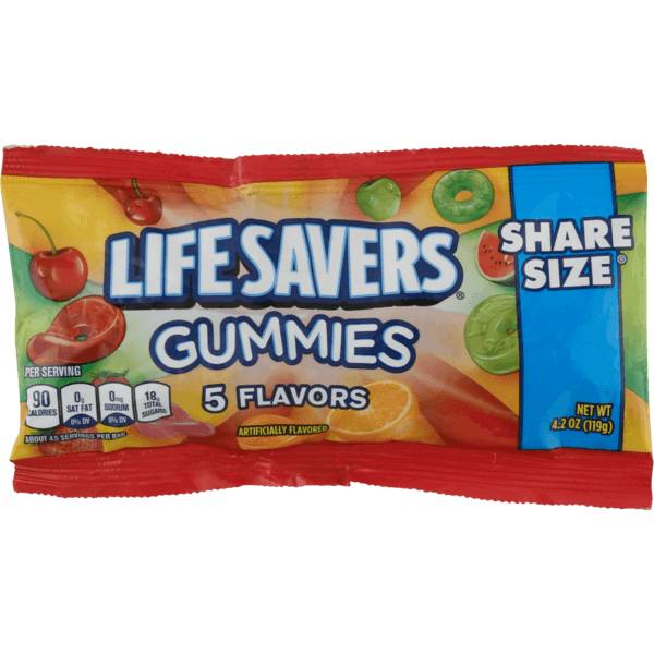 Life Savers Gummies 5 Flavor Share Size 4.2oz