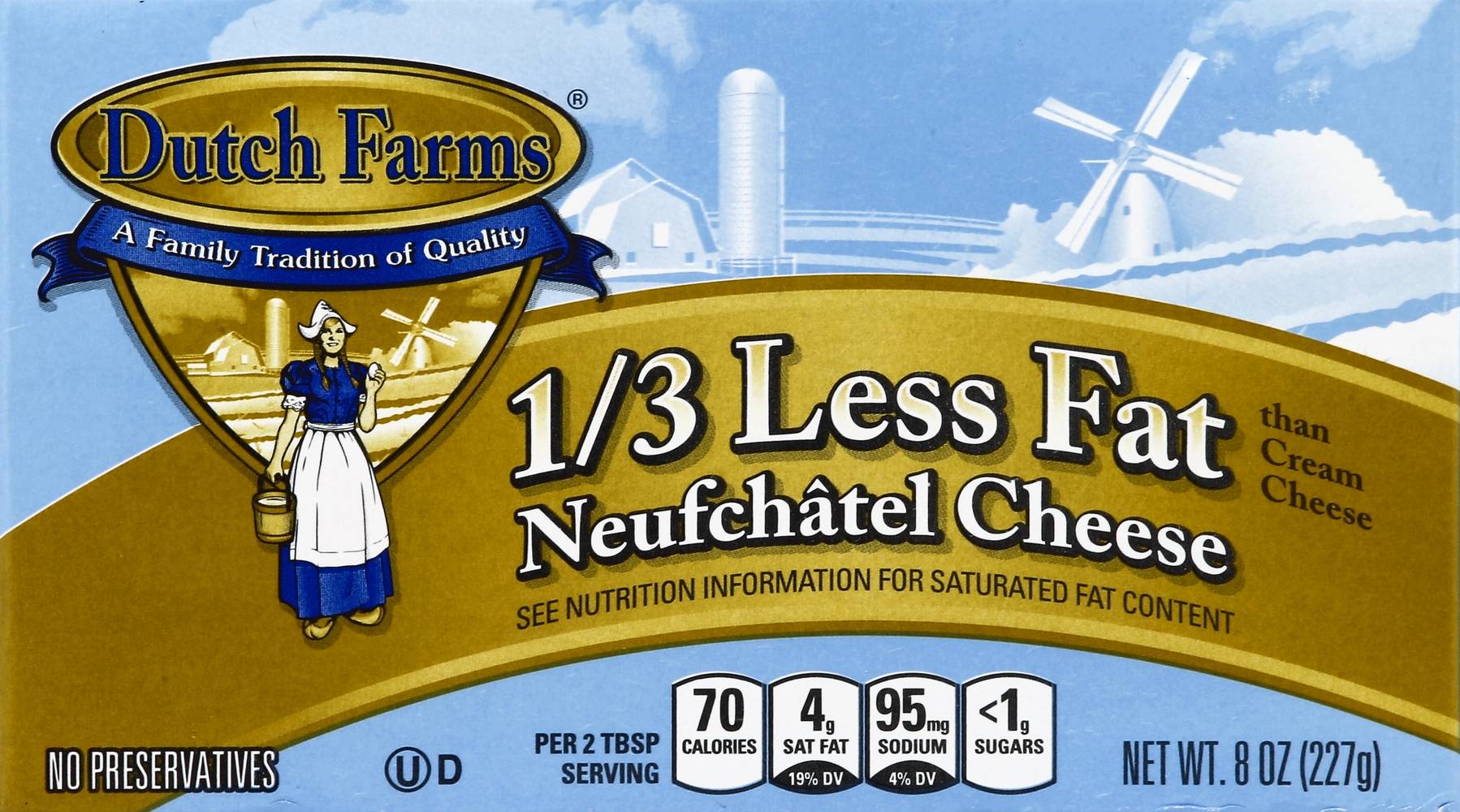 Dutch Farms 1/3 Less Fat Neufchatel Cheese (8 oz)