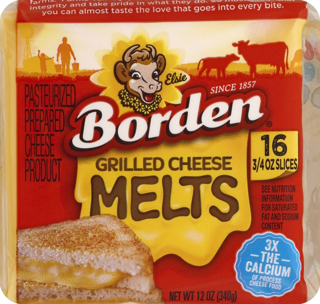 Borden Grilled Cheese Melts Pasteurized Prepared Cheese (12 oz)