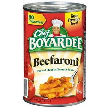 Chef boyardee pâtes beefaroni et bœuf à la sauce tomate (425 g) - beefaroni pasta and beef in tomato sauce (425 g)