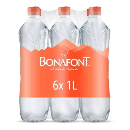 Bonafont agua natural (botellas 6 x 1 l)
