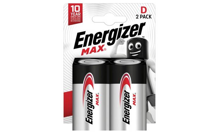 Energizer Max D Batteries 2 pack (385554)