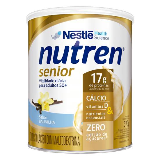 Nestlé suplemento alimentar nutren senior sabor baunilha (370 g)