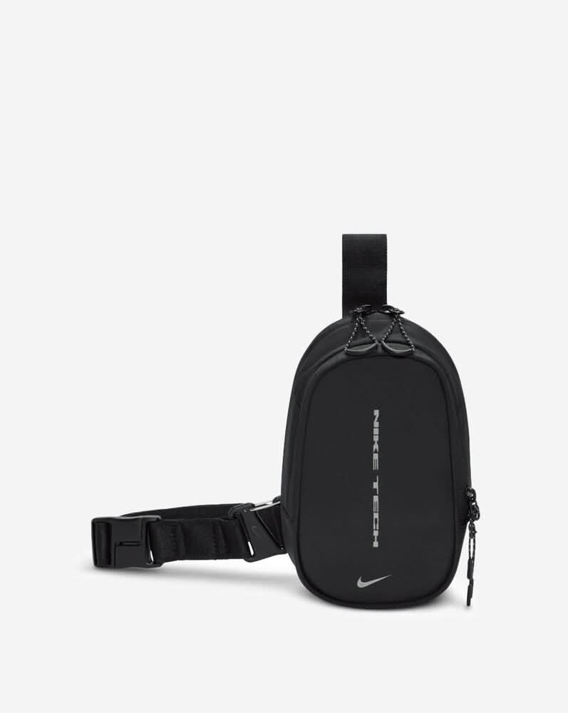 Nike Commute Tech Crossbody Bag 1L, One Size, Black/Reflective Silver