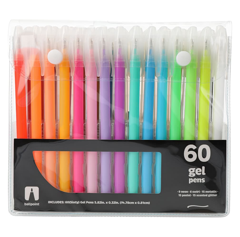 60-Count Gel Pens Set