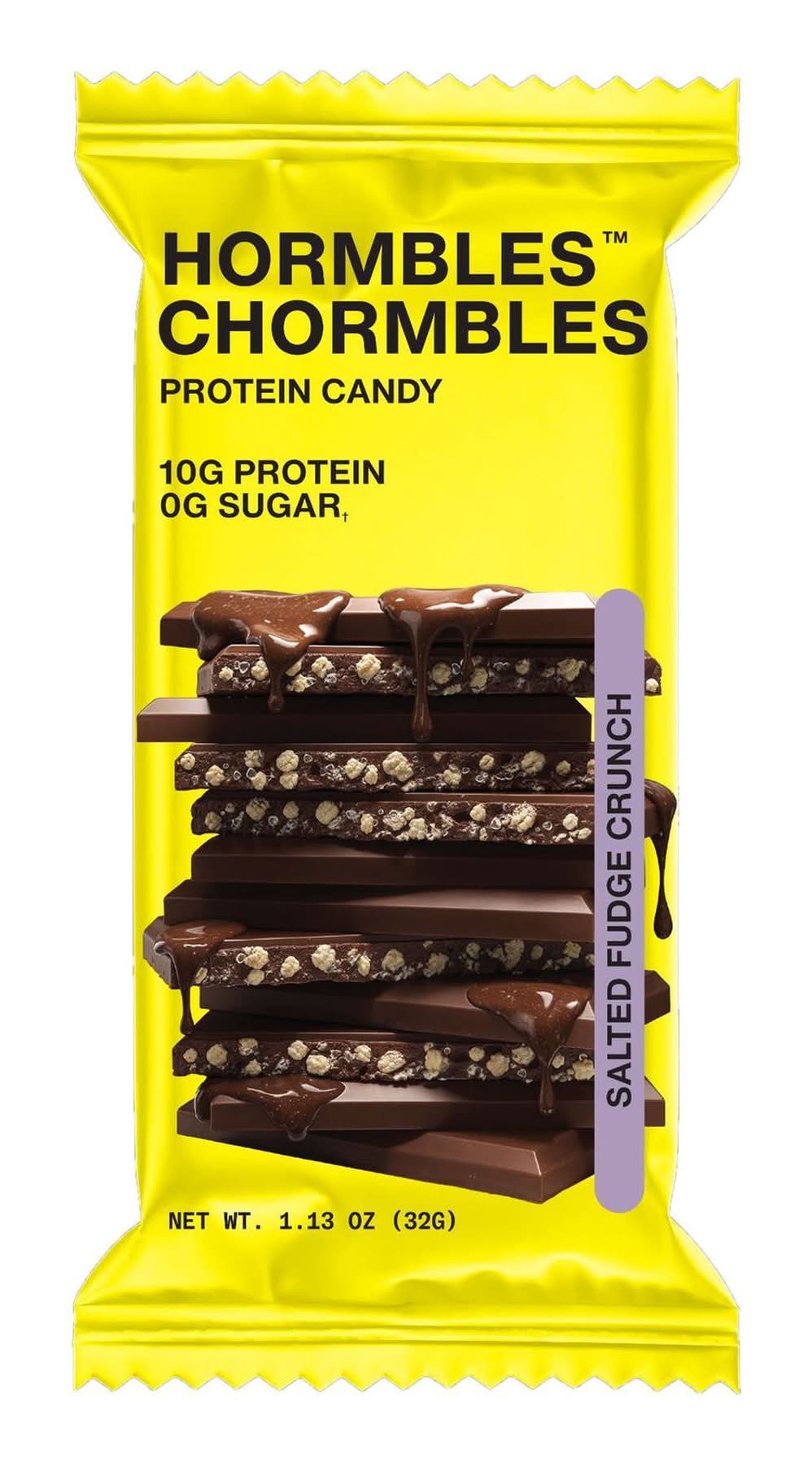 Hormbles Chormbles Premium Chocolatey Protein Candy Bar, Salted Fudge (1.13 oz)