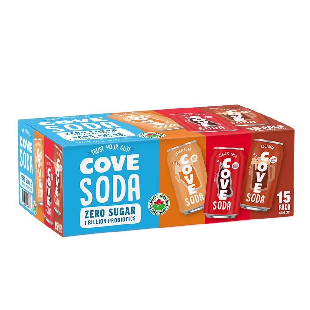 Cove Soda Classics 355 Ml, 15-Pack