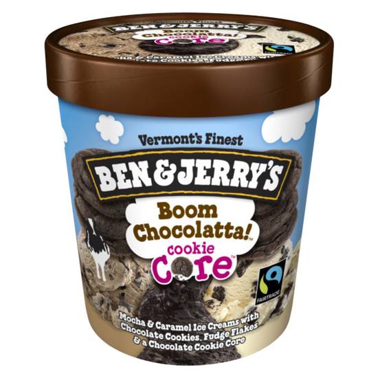 Ben & Jerry's Boom Chocolatta Cookie Core Ice Cream 16oz