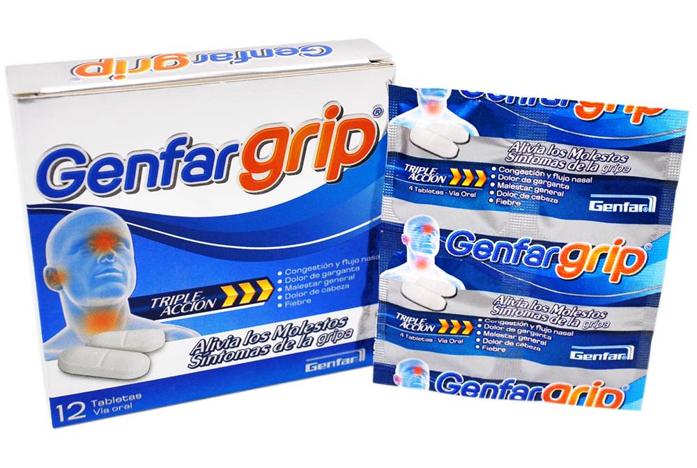GENFARGRIP TAB TRIPLE ACCION CAJ*12