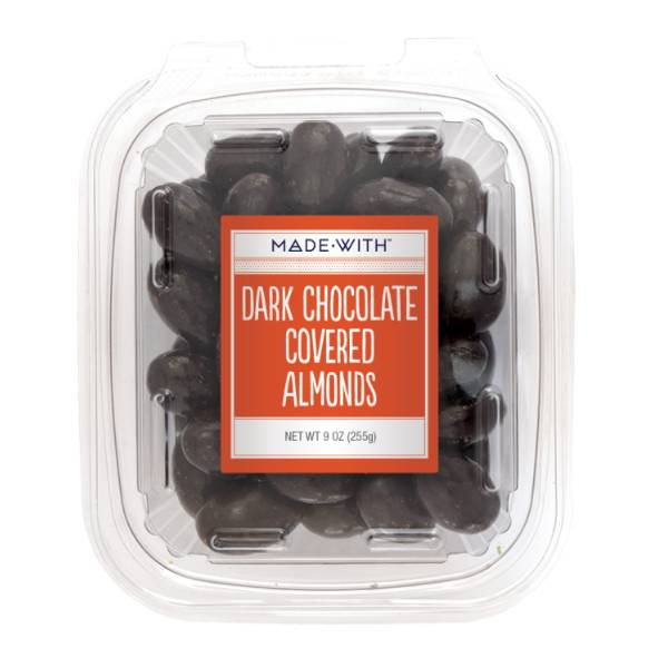 Made With Dark Chocolate Covered Almonds Tub