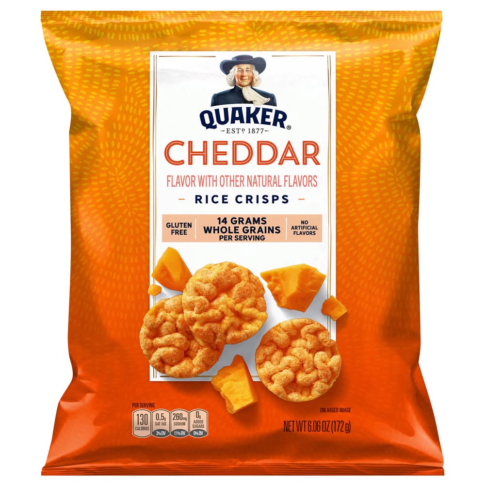 Quaker Rice Crisps, Cheddar (6.06 oz)