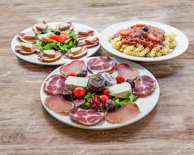 Assiette de charcuterie Italienne jambon, coppa et bresaola - U