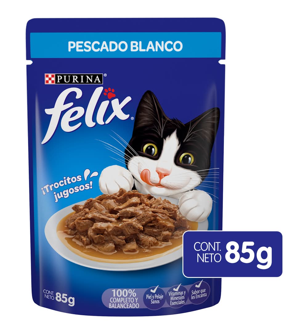 Felix · Alimento húmedo para gato, pescado blanco (85 g)