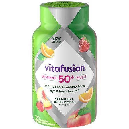 Vitafusion Women's Multi Vitamin 50+ Nectarine & Berry Citrus - 120.0 ea