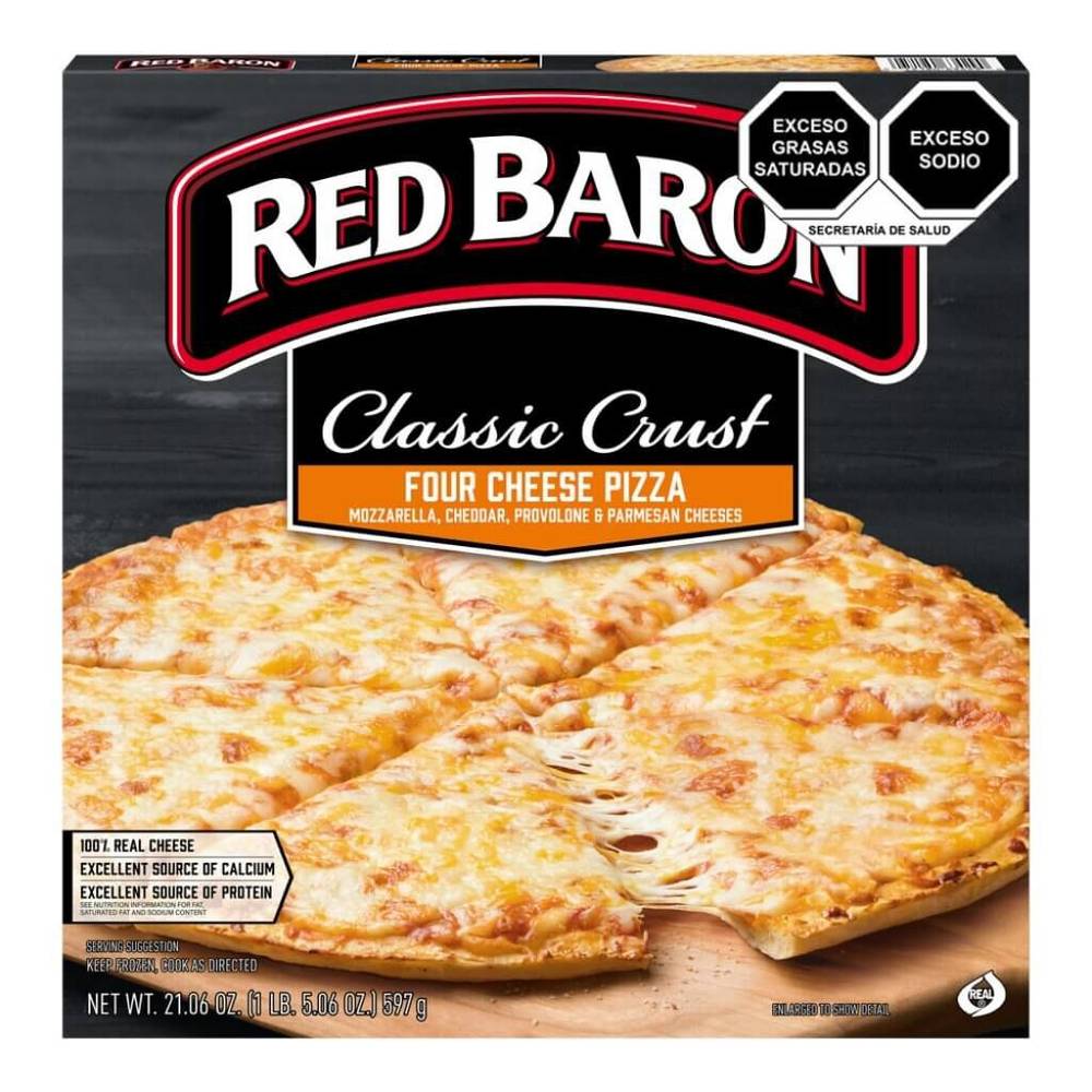 Red baron pizza de 4 quesos (caja 597 g)