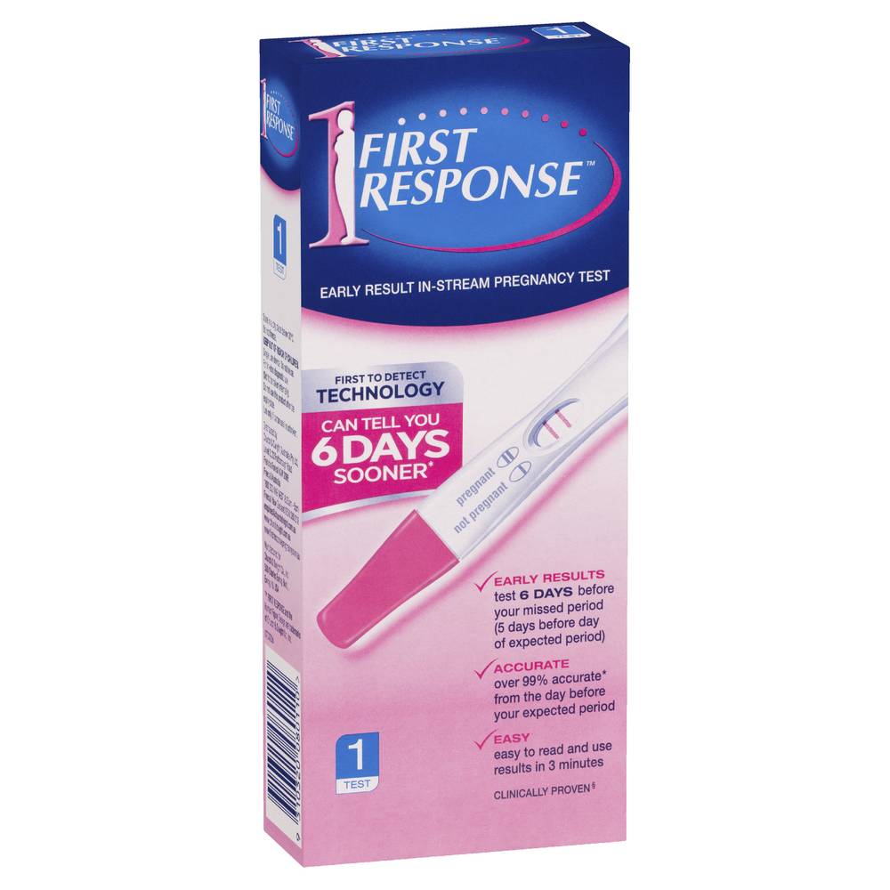 First Response Pregnancy Test Stream