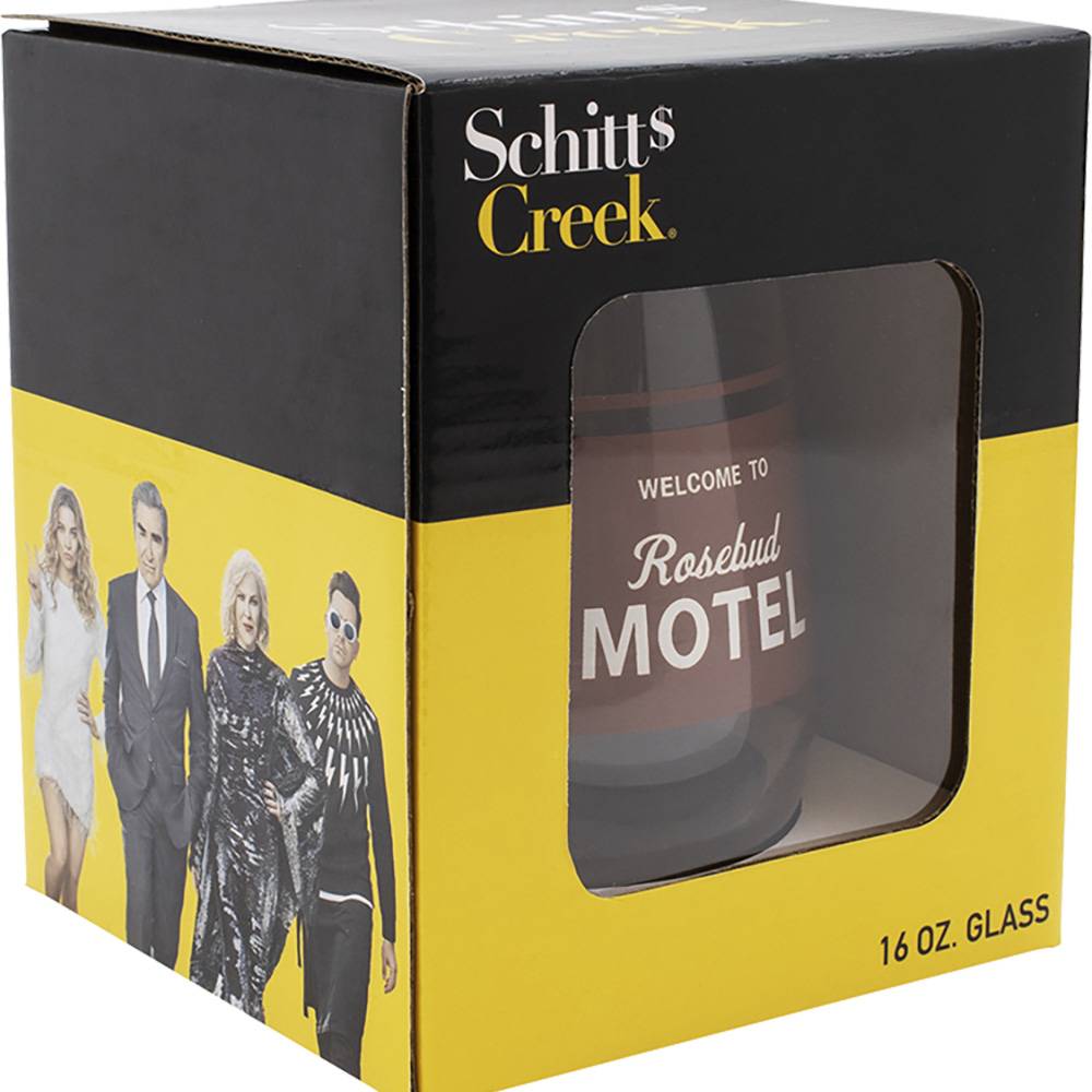 Schitt's Creek Rosebud Motel Stemless Wine Glass (2oz count)