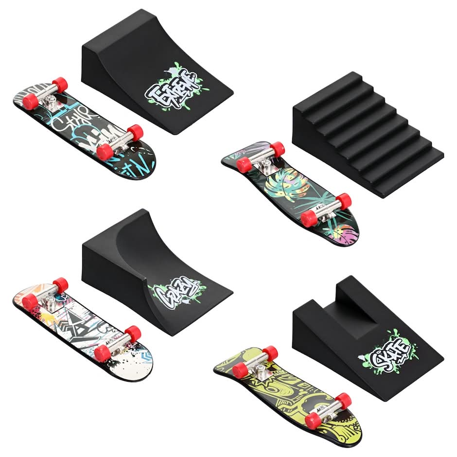 Finger Skateboard With Accessory For Ages 3+, 3.75 in