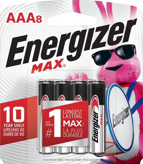 Energizer Max Aaa Alkaline Battery (8 ct)
