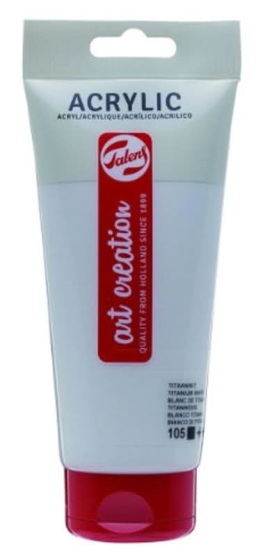 Tinta Acrílica 200ml Branco Titânio Talens