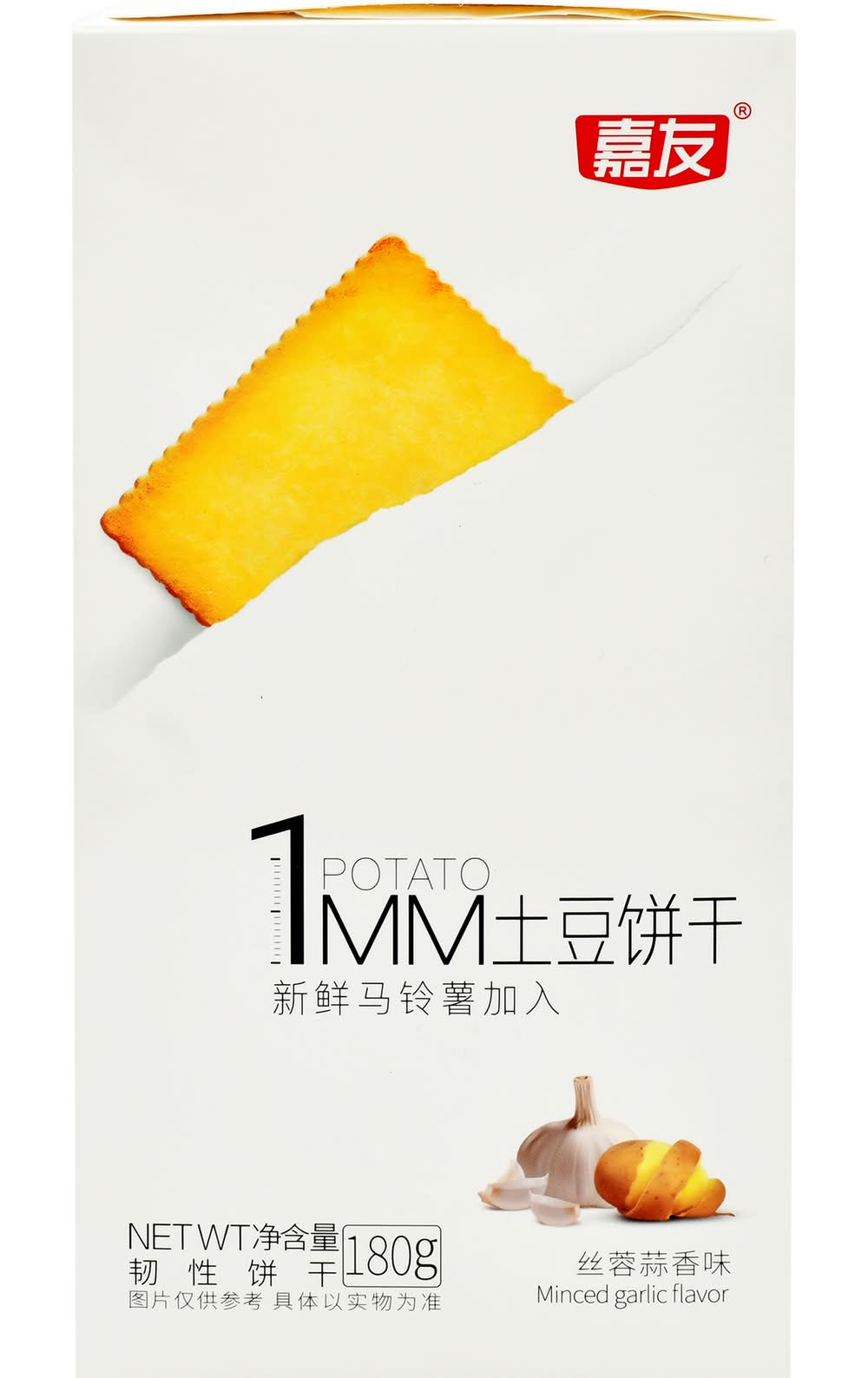 Jayoo Potato 1mm Crackers, Minced Garlic (180 g) | Postmates
