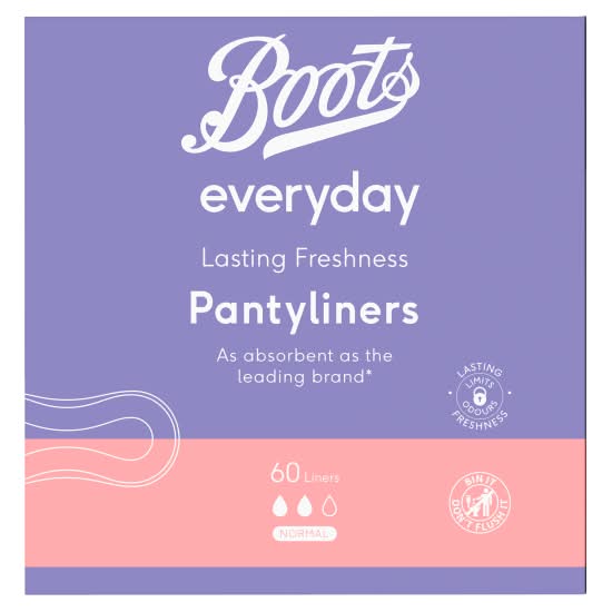 Boots Everyday Normal Lasting Freshness Pantyliners (60 pack)