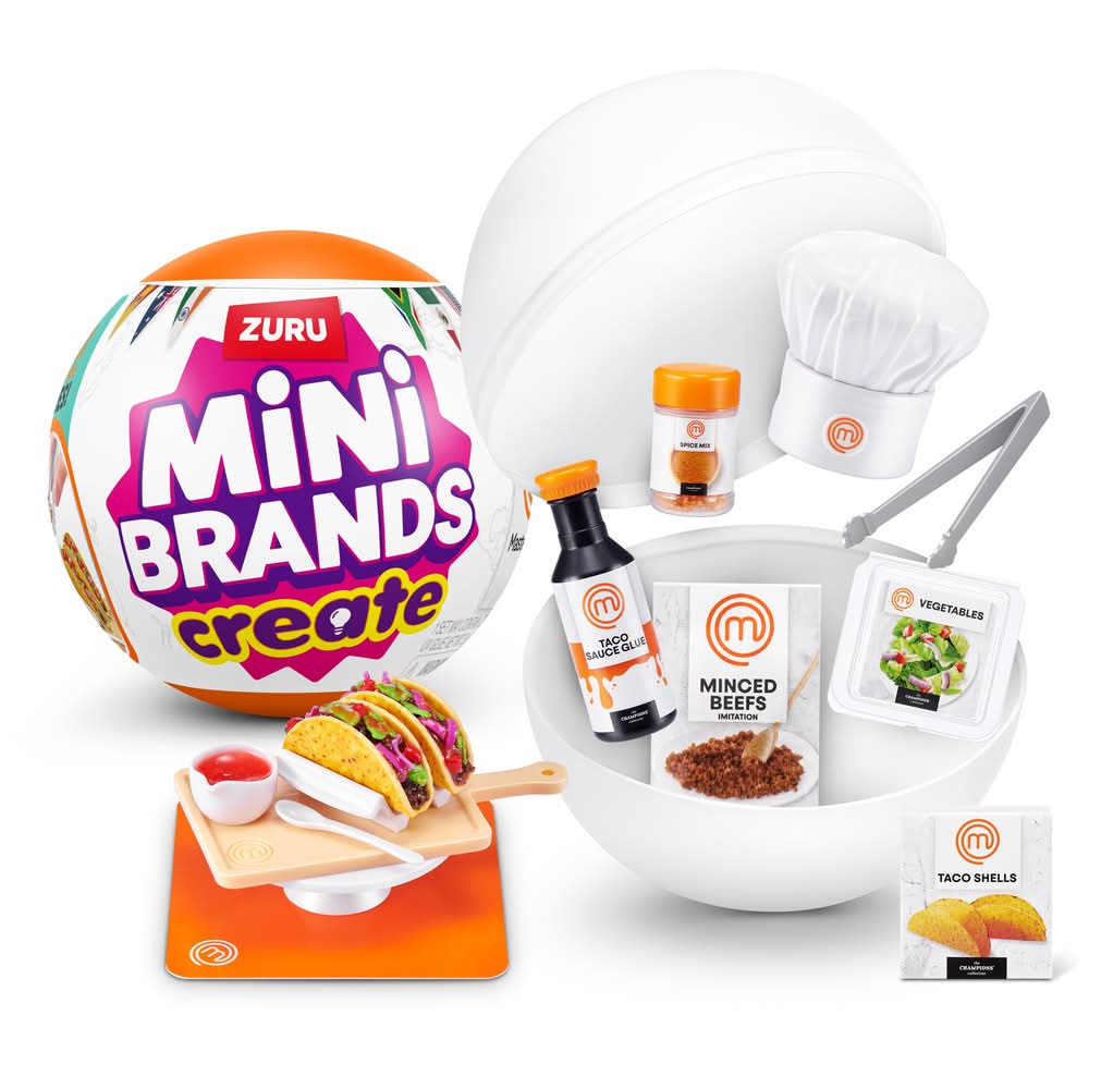 Mini Brands Create Master Chef Series 2 Magic Cook Kitchen Toy Set 8+ Years, Unisex