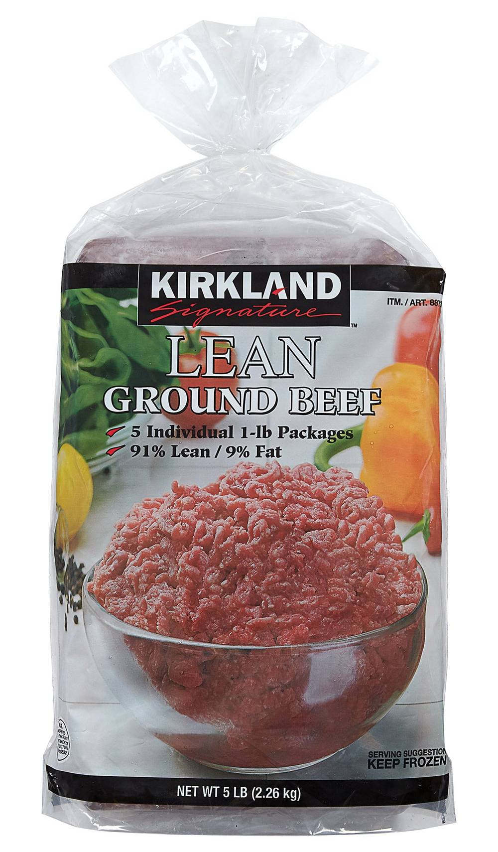 Kirkland Signature 91% Lean Ground Beef (80 oz)