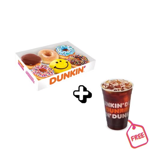 Donuts x6 + Té Helado GRATIS