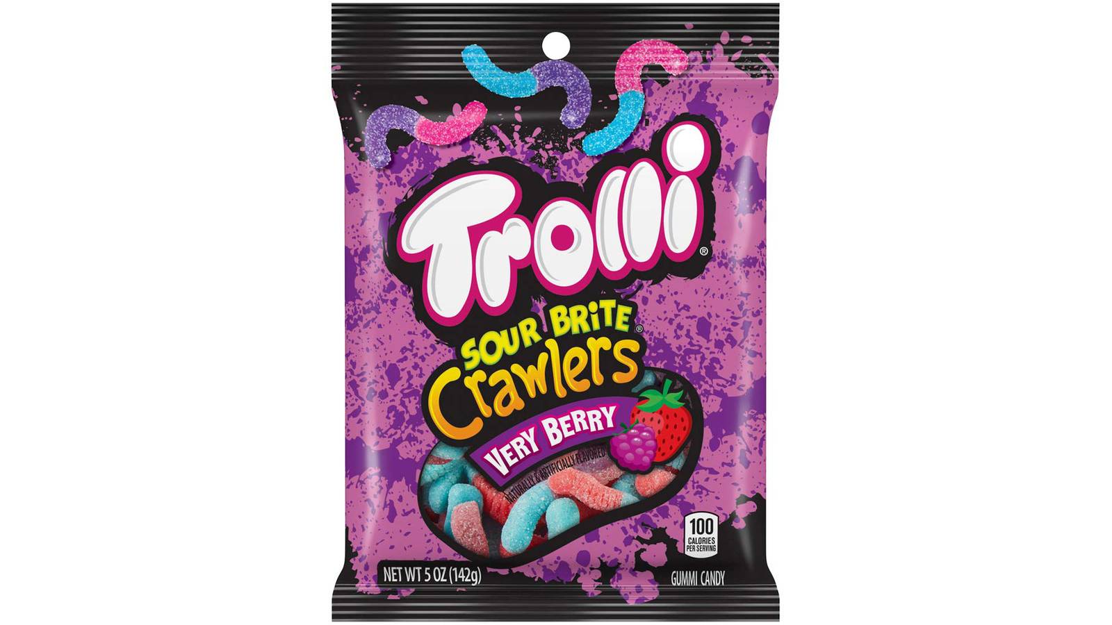 Trolli Sour Brite Crawlers Very Berry Gummi Candy