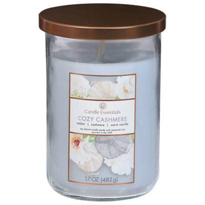 Candle Essentials Scented Jar Candle Cozy Cashmere - 17 Oz