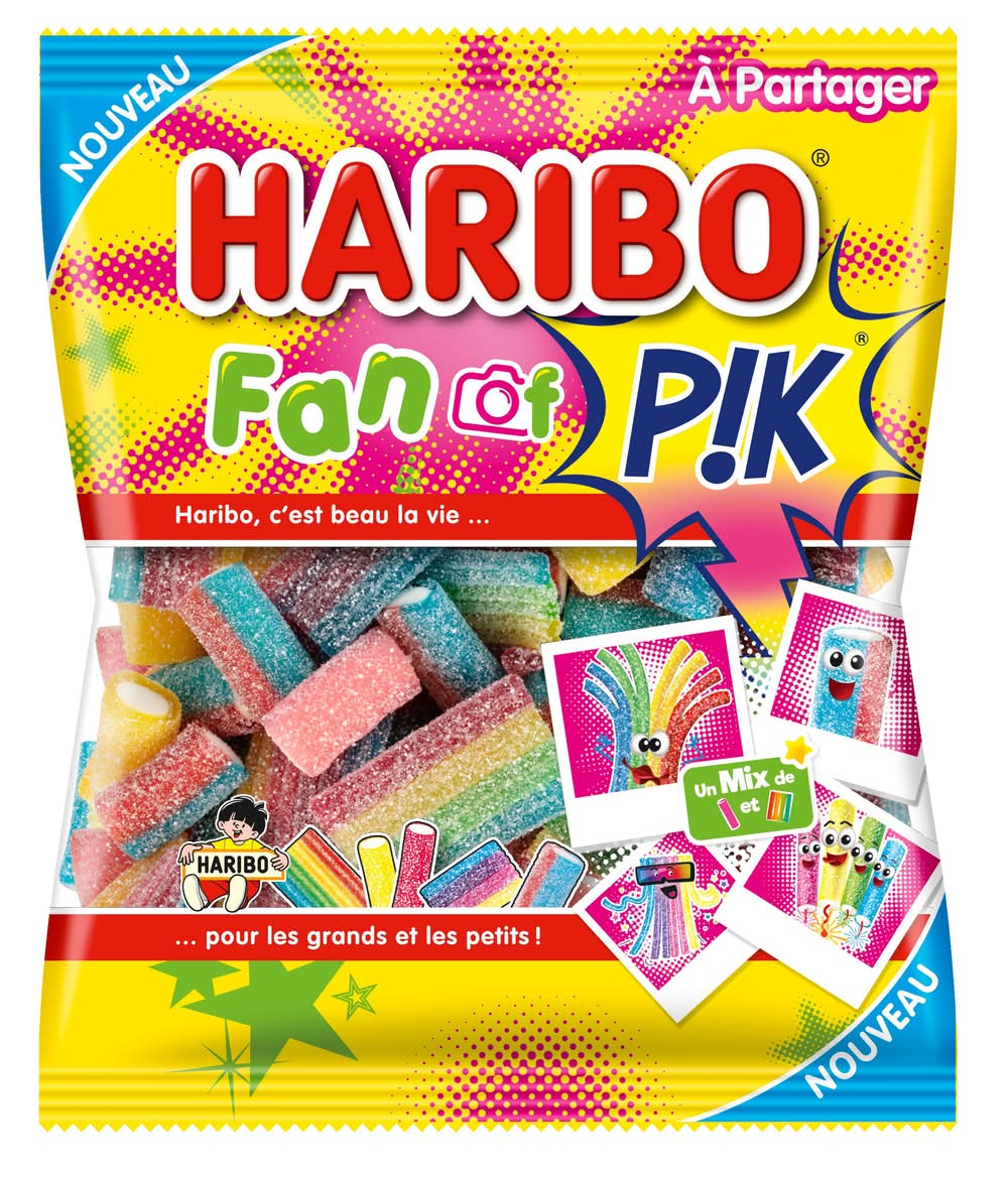 Haribo - Bonbons confiserie acidifiée fan of pik (200g)