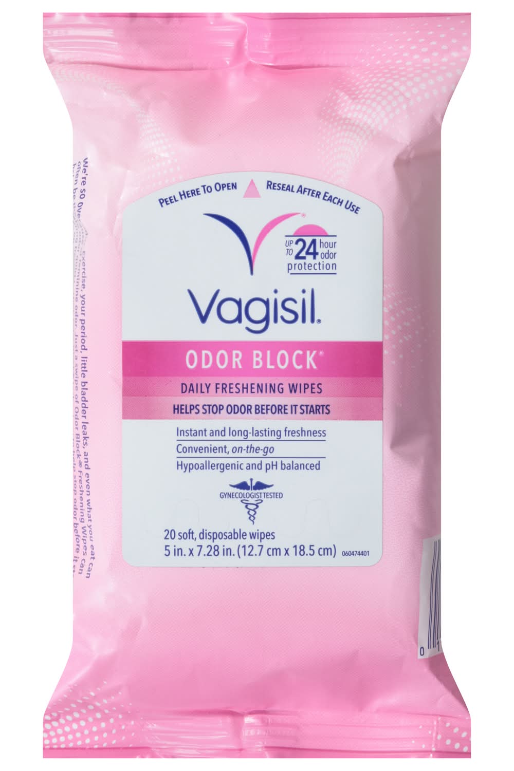 Vagisil Odor Block Daily Freshening Wipes (3.2 oz, 20 ct)